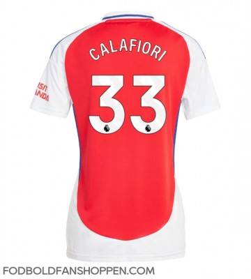 Arsenal Riccardo Calafiori #33 Hjemmebanetrøje Dame 2024-25 Kortærmet